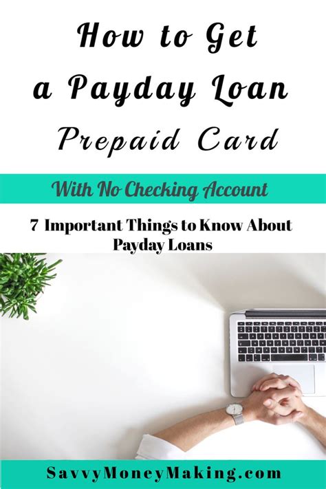 Payday Loan Using Prepaid Card