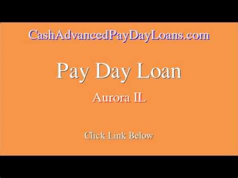 Payday Loans Aurora Il