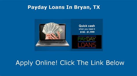 Payday Loans Bryan Tx