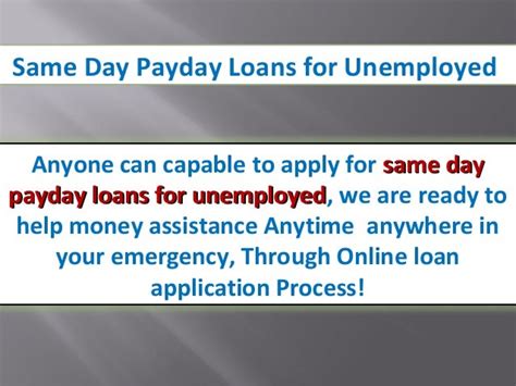 Payday Loans For Unemployed People On Benefits