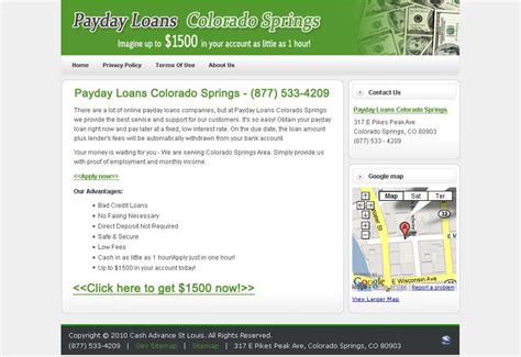 Payday Loans In Colorado Springs