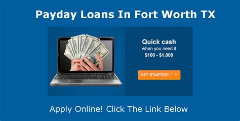 Payday Loans In Ft Worth Tx