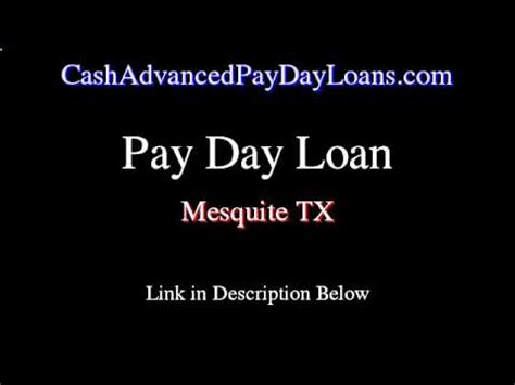 Payday Loans In Mesquite Tx