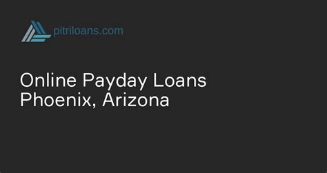 Payday Loans In Phoenix Arizona