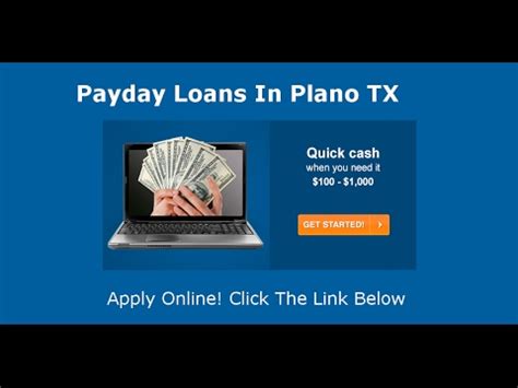 Payday Loans Plano Texas