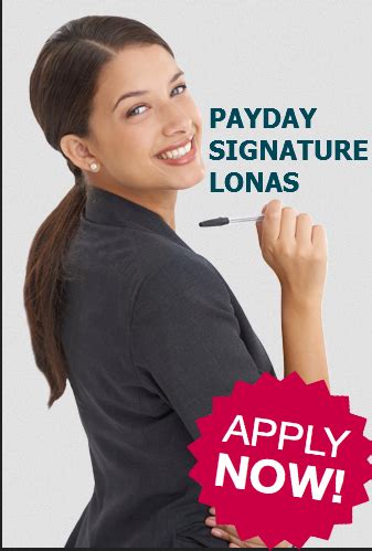 Payday Signature Loans