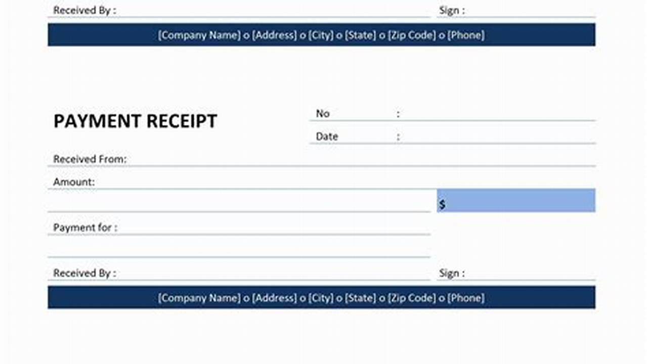 Tips for Crafting an Effective Payment Receipt Template