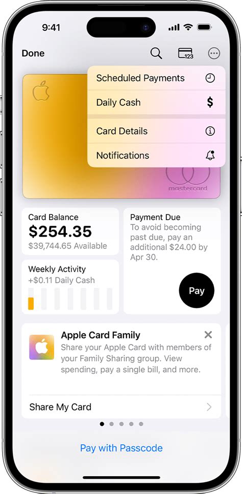 Payment, Financing, and Apple Card Perks