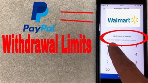 Paypal Cash Withdrawal Limit Walmart