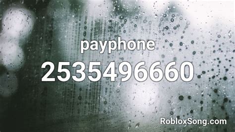 Payphone - Roblox ID