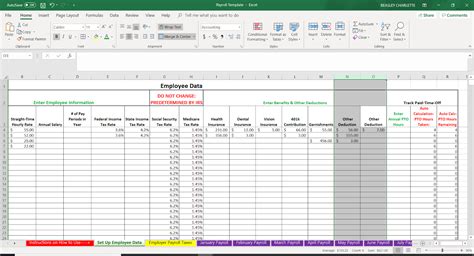 Payroll Report Template Excel 40+ Free Payroll Templates