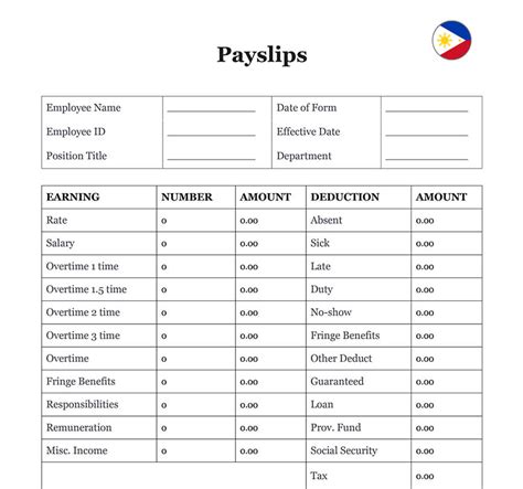 Payslip Format Philippines