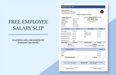 Payslip Template Google Sheets