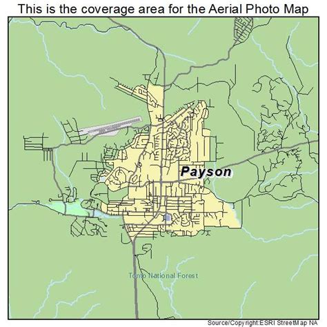 Aerial Photography Map of Payson, AZ Arizona