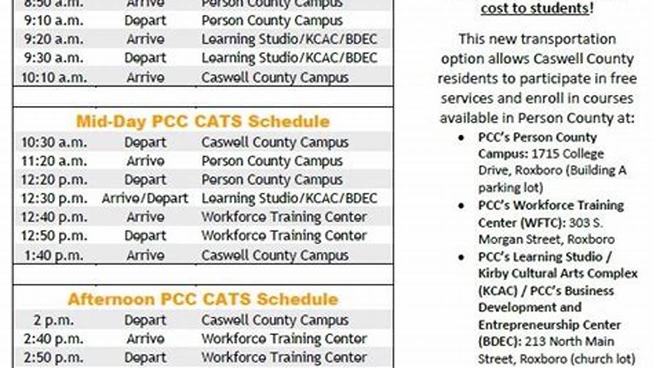 Pcc Spring 2025 Calendar 2025