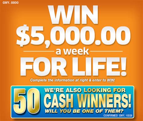 PCH Win 5000 a Week for Life! « Oh Yes It's Free