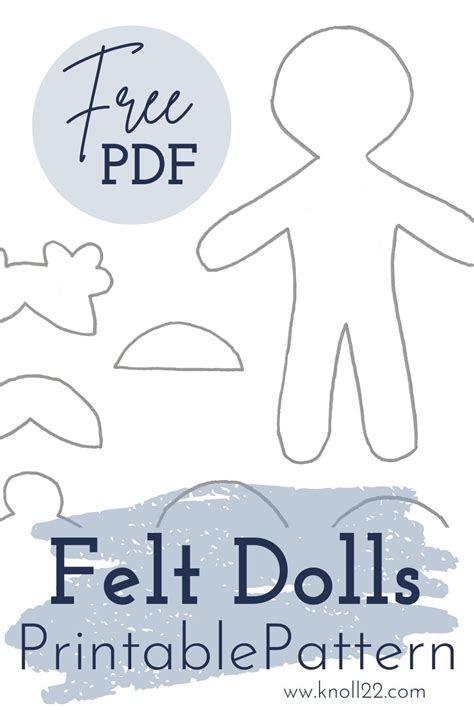Pdf Free Printable Felt Doll Patterns