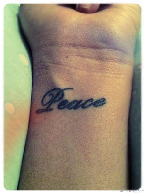 73 Excellent Peace Tattoos For Wrist