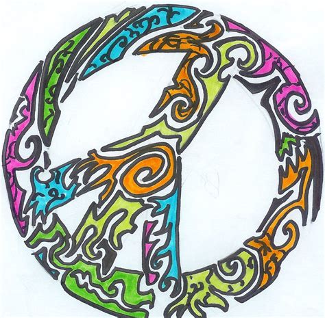 55+ Best Peace Sign Tattoo Designs AntiWar Movement