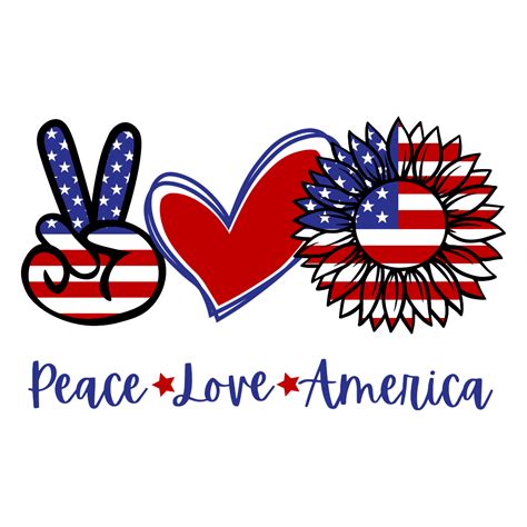 Download Peace Love America Files DXF Files