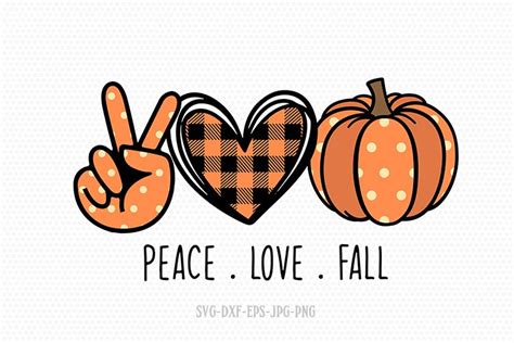 Discover the Magic of Autumn with Peace, Love and stylish Fall Svg Designs