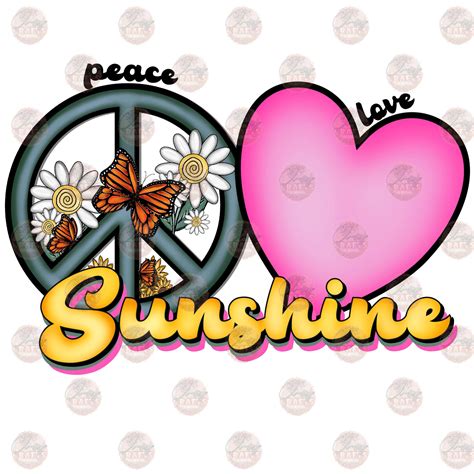 Download Peace Love Sunshine For Crafts