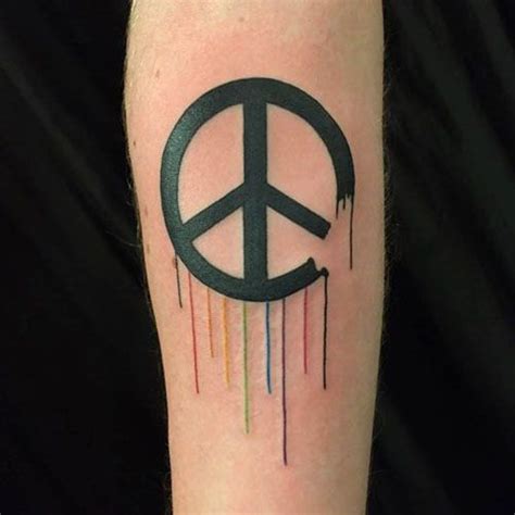 70 Peace Sign Tattoos For Men Symbolic Ink Design Ideas