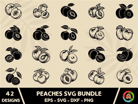 Get Your Creative Juices Flowing with Peaches SVG - The Perfect Addition to Your Design Arsenal
