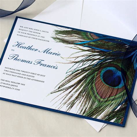 9+ peacock wedding invitations kit