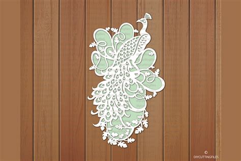 Download Peacock Paper Cut Template For Crafts