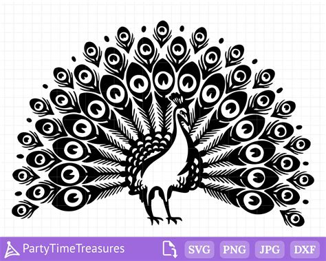Stun and Impress with Exquisite Peacock SVG Graphics - Elevate Your Design Game Now!