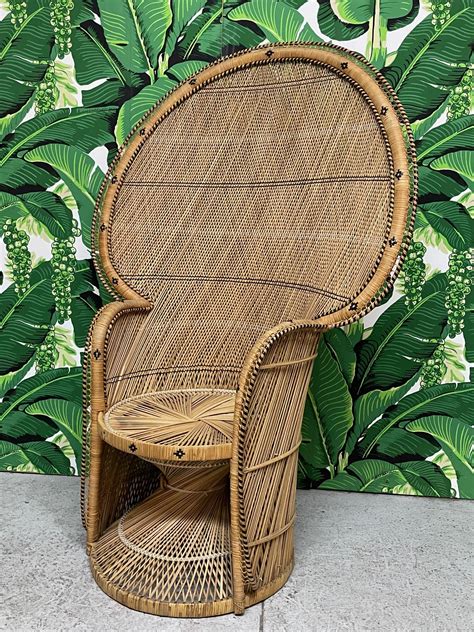 Peacock Wicker Chair