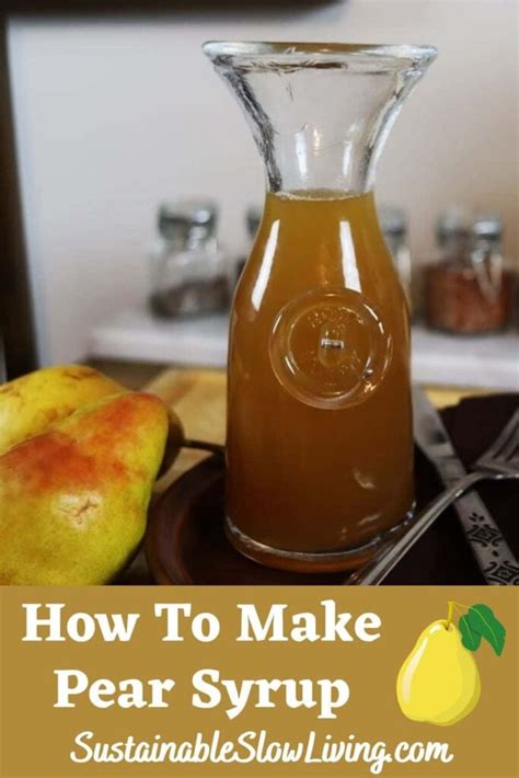 Pear Syrup Recipe