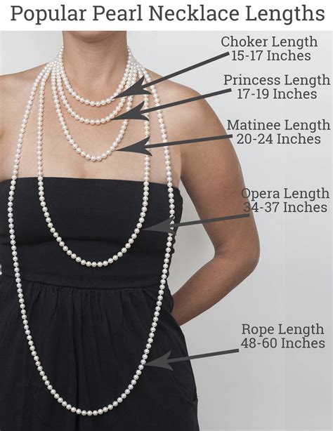 Pearl Necklace Length Chart