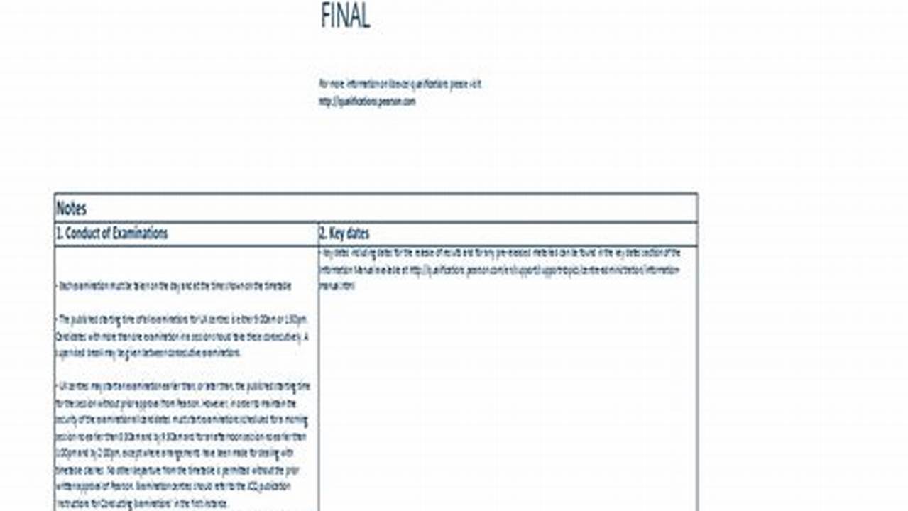 Pearson International Gcse Timetable 2024
