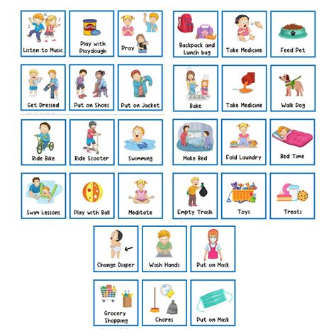 Pec Visual Schedule Cards Printable