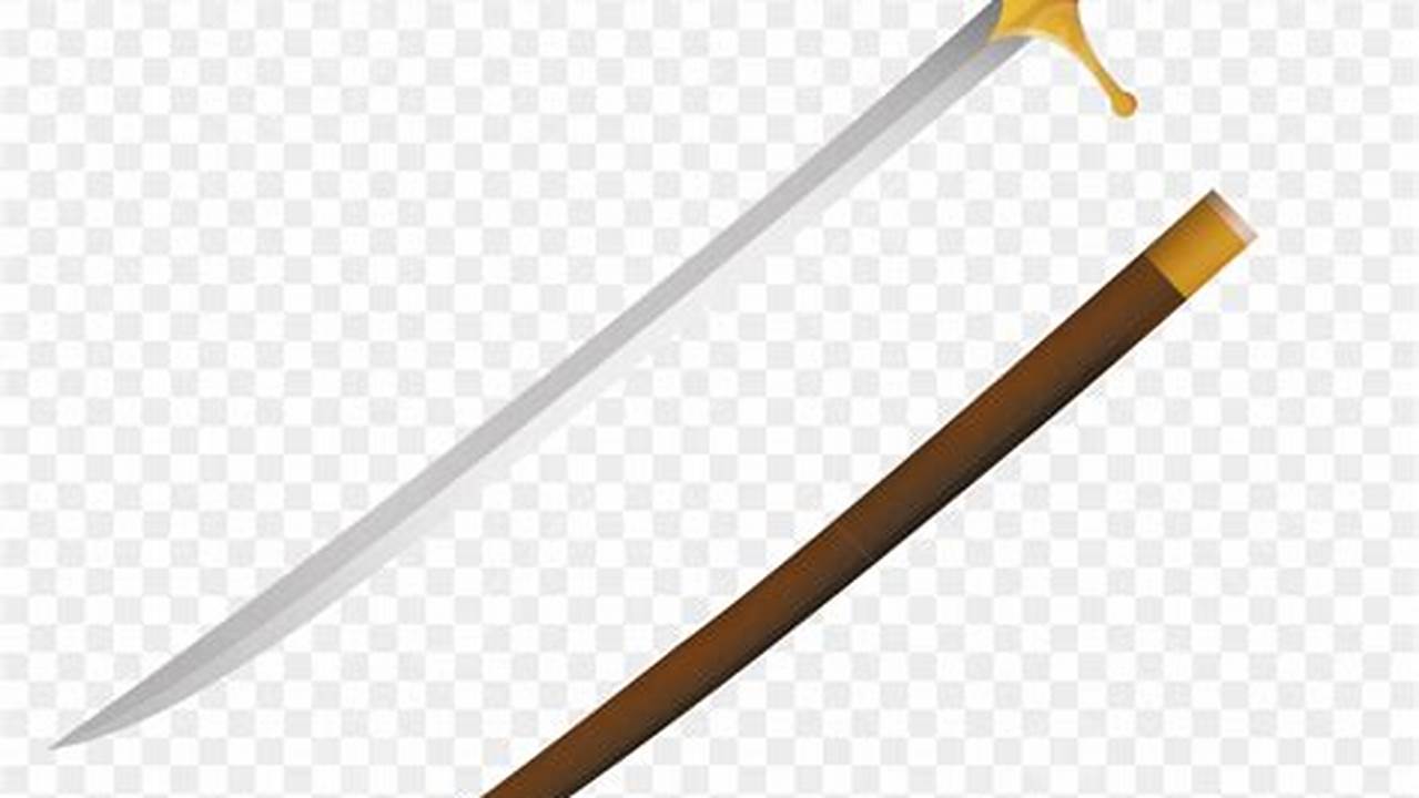 Arabic Sword Vector, Arab Sword, Arabic Sword, Pedang Arab PNG