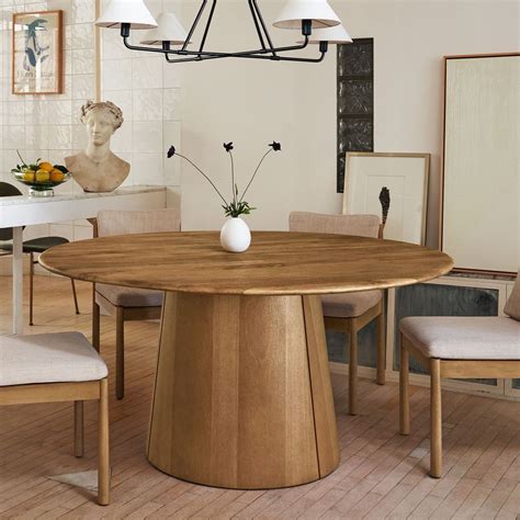 Pedestal Round Dining Table