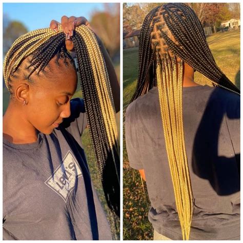 Unleash Your Inner Diva with Peek A Boo Box Braids: A Trendy and Emotional Hairstyle
