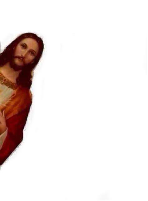 Peeking Jesus Mask Meme