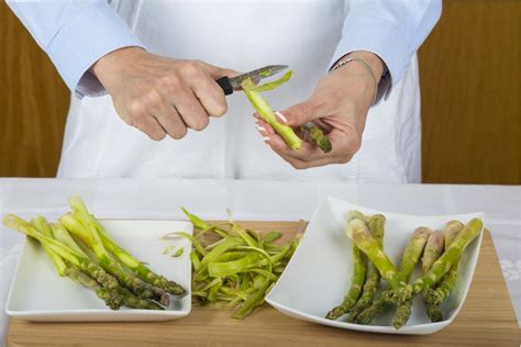 Peeling Asparagus