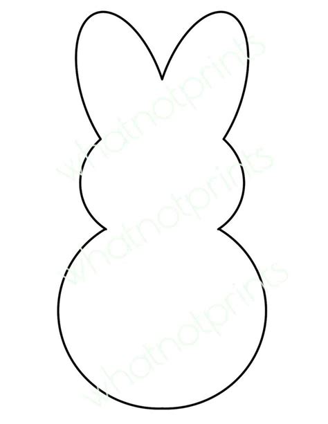 Peeps Outline Printable
