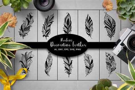 Download Peerless Feathers SVG Cut Images