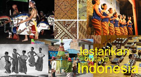 Poster pelestarian kebudayaan Indonesia