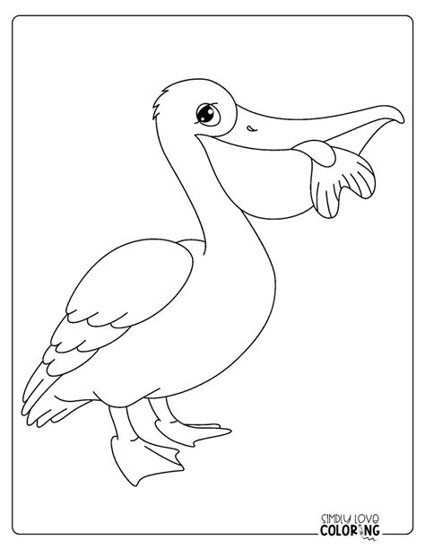 Pelican Coloring Pages