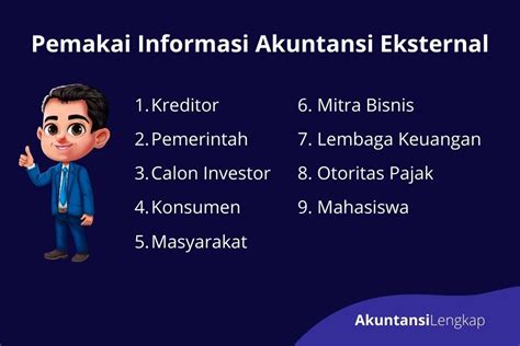 Pemakai Informasi dari Pihak Eksternal Adalah…