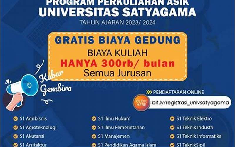 Pembayaran Biaya Kuliah Universitas Satyagama