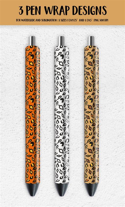 Download Pen Wrap Leopard Set 2 Files Free PSD Mockups