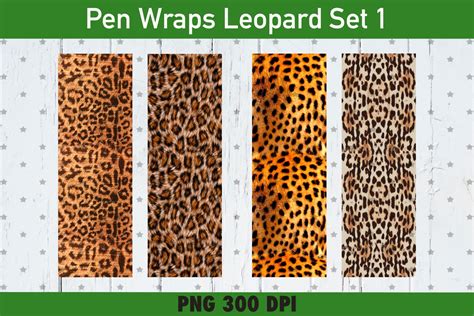 Download Pen Wraps Leopard Set 1 Printable