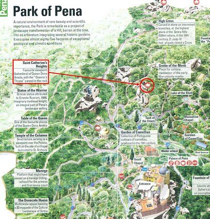 Pena Palace Park Map